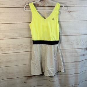RBX Gray & Yellow Athletic Sleeveless Dress Size Medium